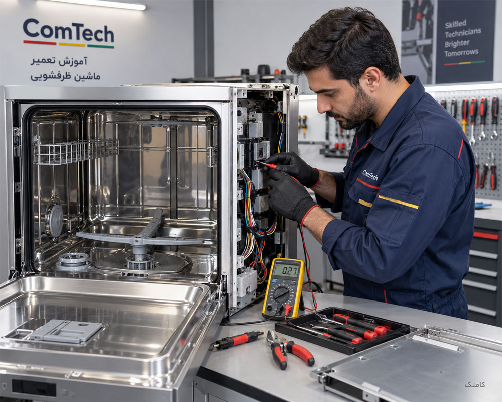 کارگاه آموزش تعمیر ماشین ظرفشویی