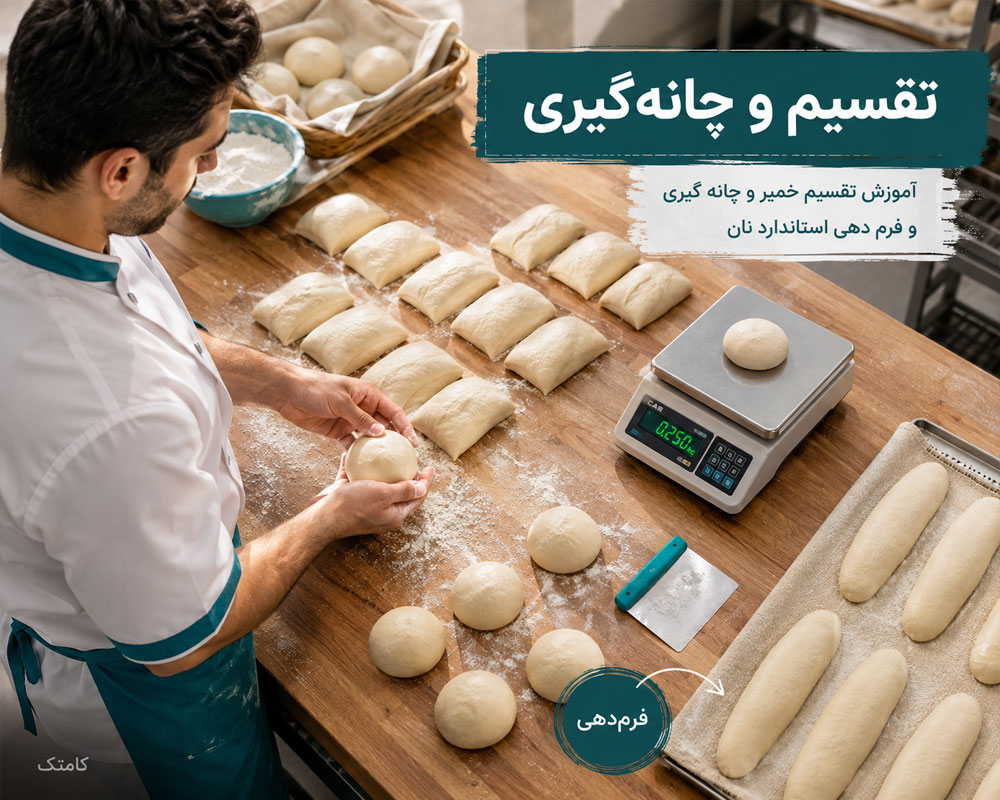 تقسیم و فرمدهی خمیر تقسیم و فرمدهی خمیر