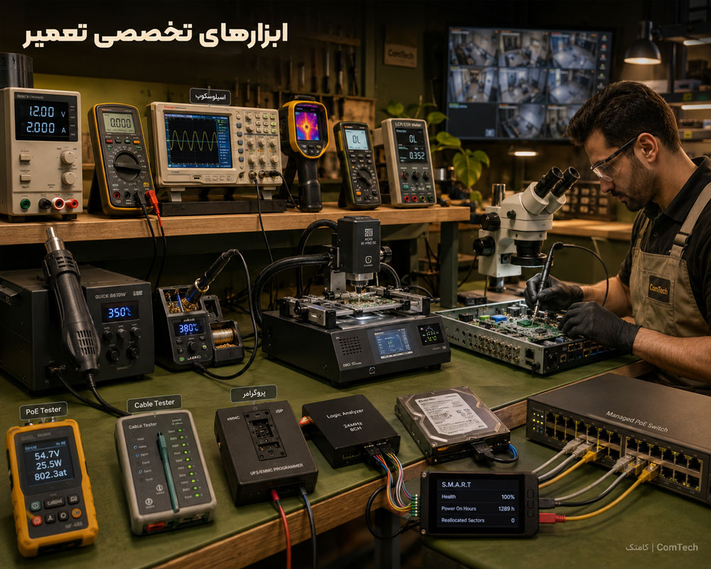 ابزارهای تخصصی تعمیر DVR
