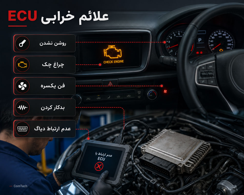 علائم خرابی ایسیو خودرو