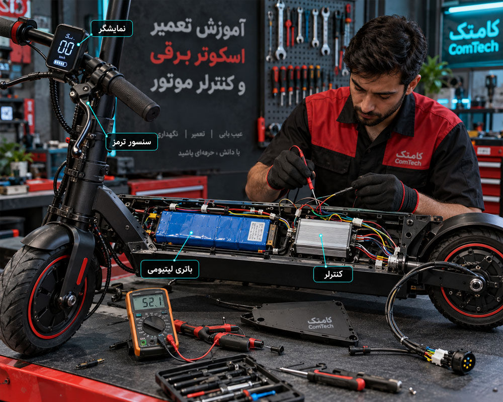 آموزش تعمیر اسکوتر برقی و کنترلر موتور