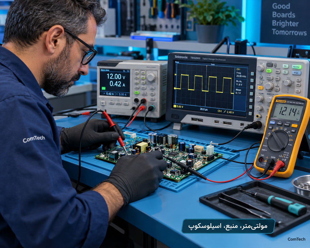 ابزارهای اندازه گیری و تست برد الکترونیکی