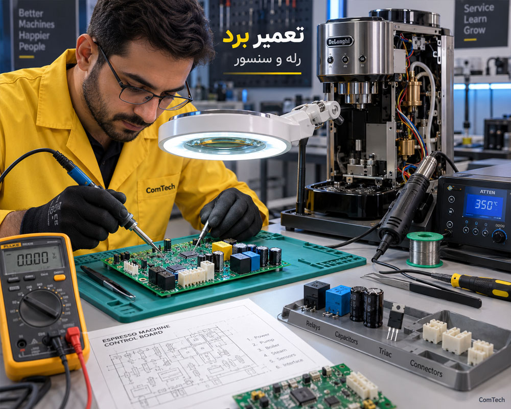 تعمیر برد الکترونیکی اسپرسوساز