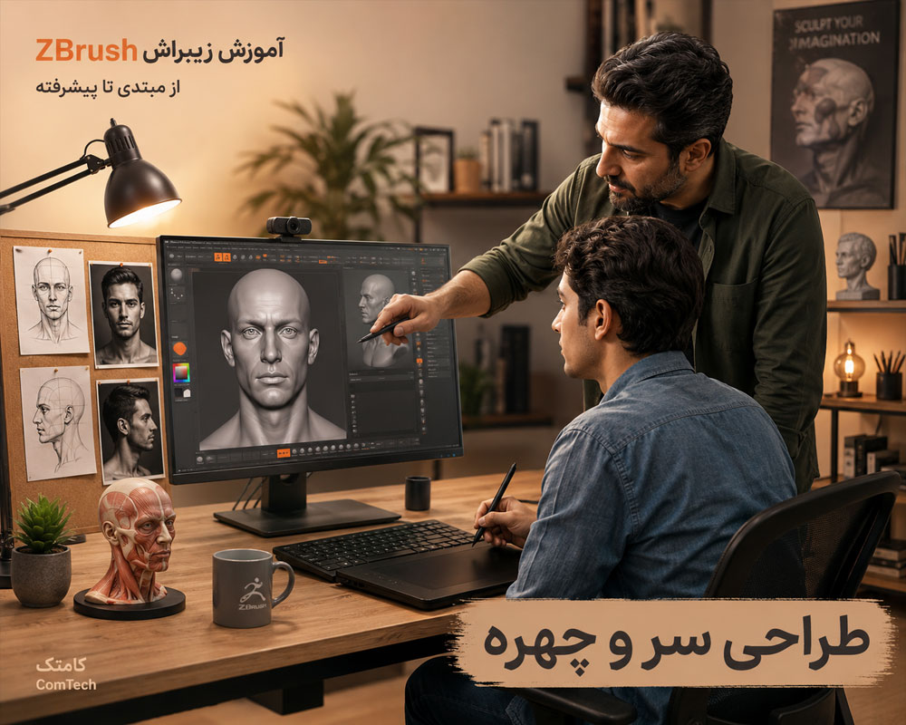 طراحی چهره در زیبراش طراحی چهره در زیبراش