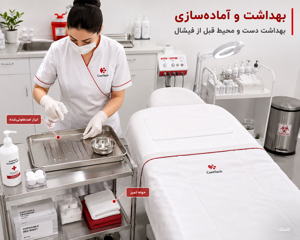 آموزش بهداشت و آماده‌سازی محیط فیشال