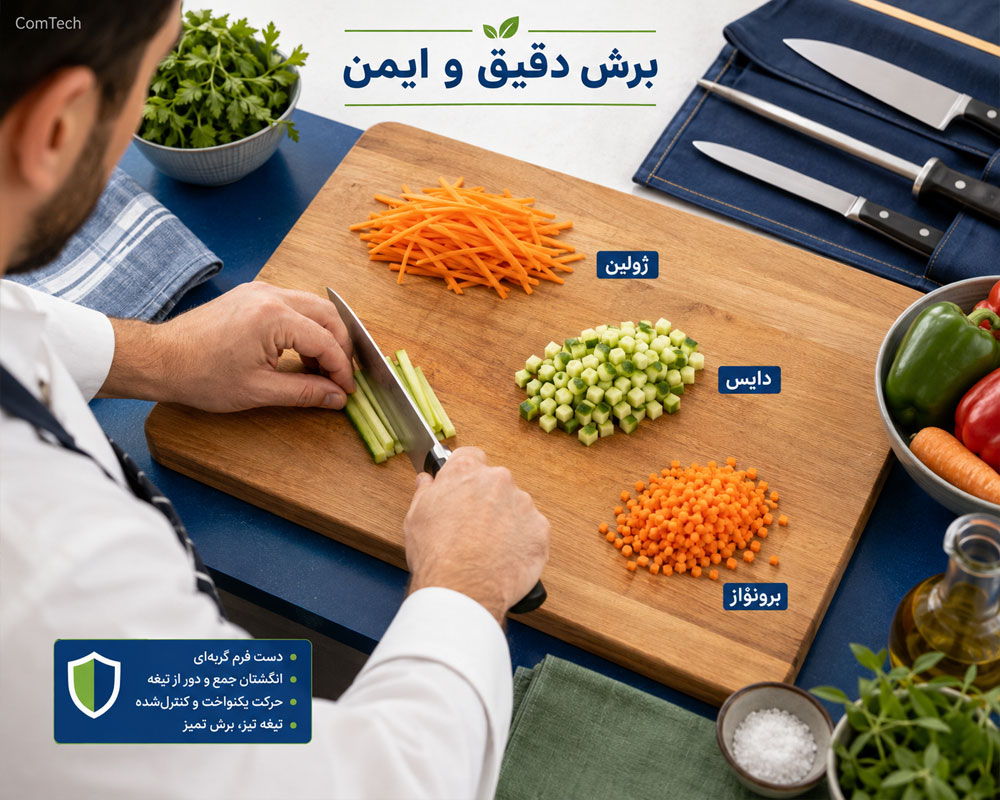 آموزش برش و کار با چاقو آموزش برش و کار با چاقو
