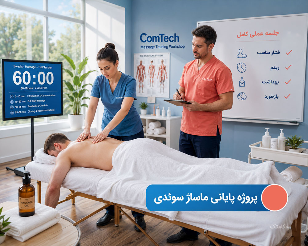 اجرای کامل ماساژ سوئدی