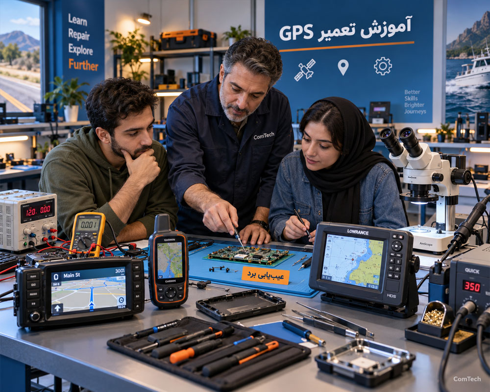 آموزش عملی تعمیر GPS و عیبیابی برد جی پی اس