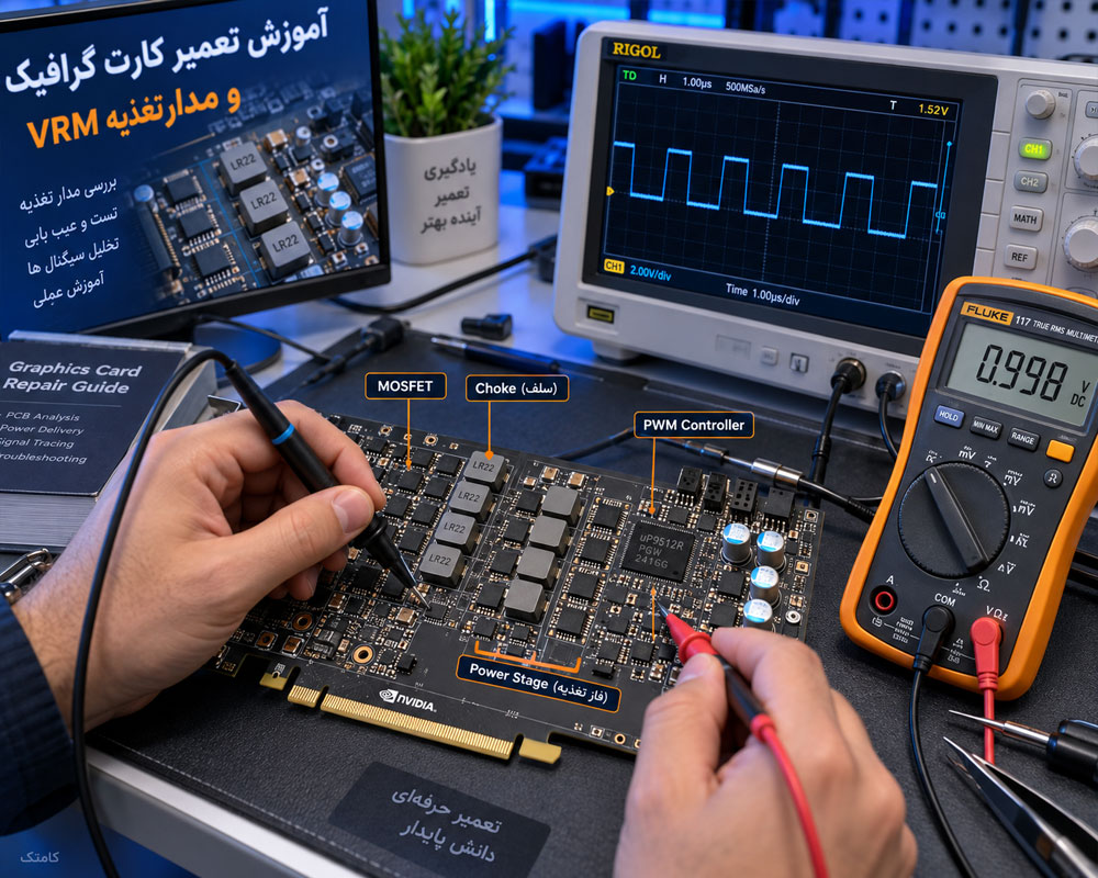آموزش تست مدار تغذیه و VRM کارت گرافیک
