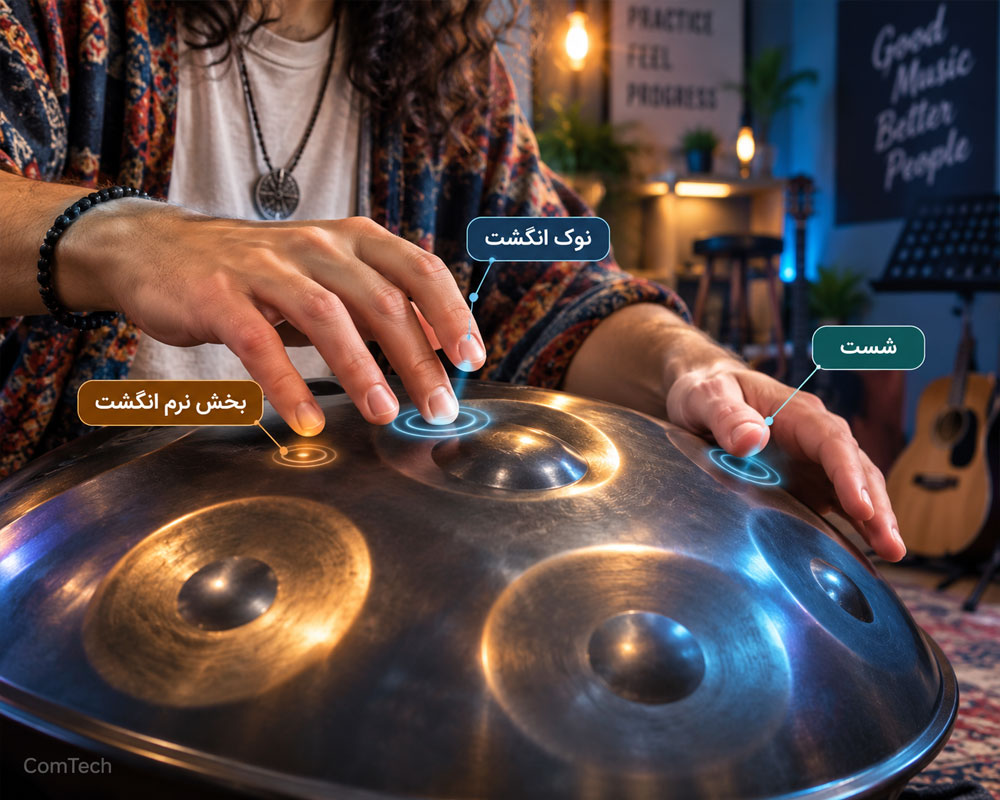 تکنیک ضربه انگشت هنگ درام