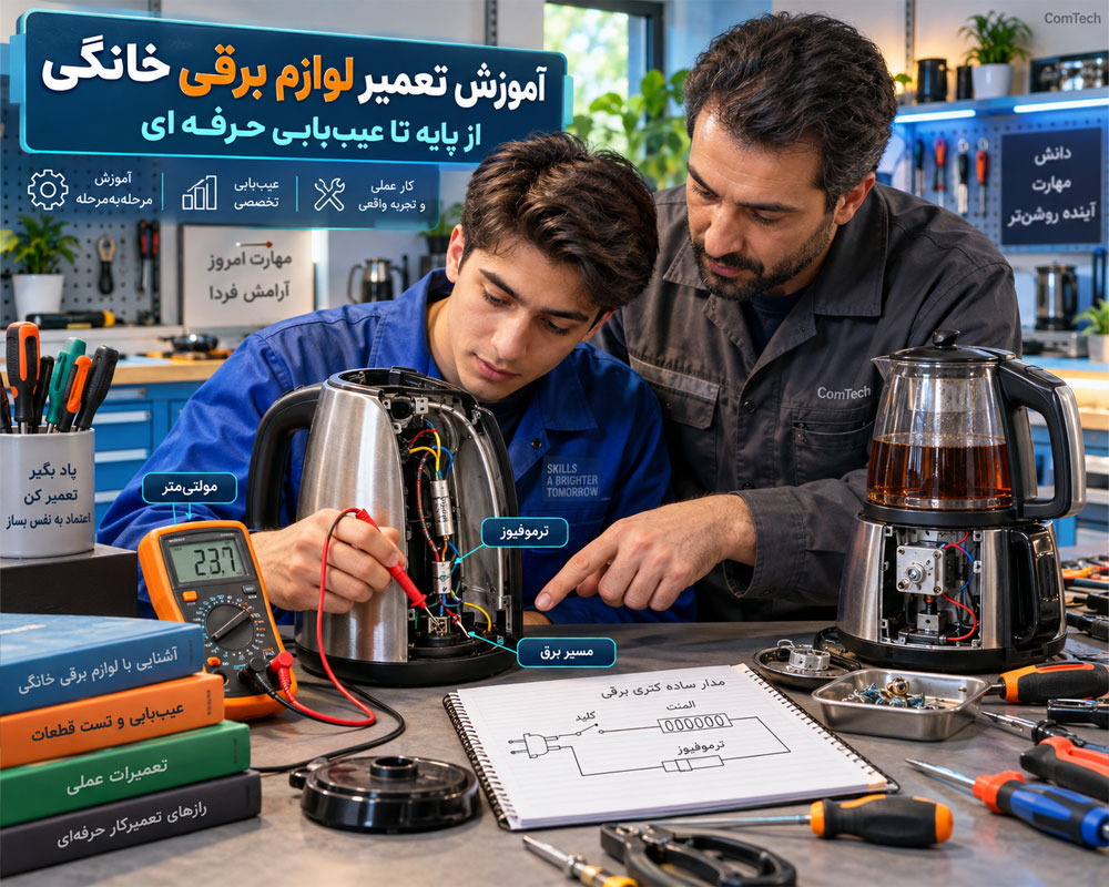 آموزش عملی تعمیر لوازم برقی