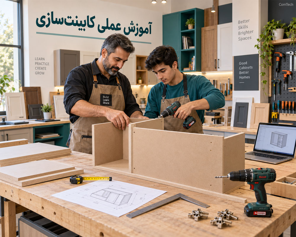 آموزش عملی کابینت سازی و ساخت کابینت MDF