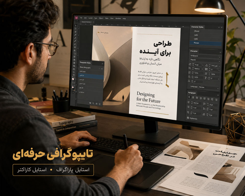 آموزش تایپوگرافی حرفهای ایندیزاین آموزش تایپوگرافی حرفهای ایندیزاین