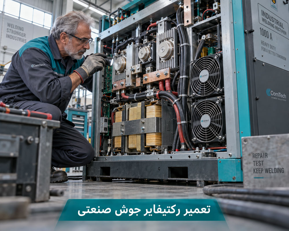 آموزش تعمیر رکتیفایر و مدار قدرت دستگاه جوش صنعتی