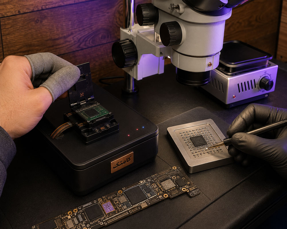 پروگرام NAND و ریبال BGA آیفون پروگرام NAND و ریبال آیفون