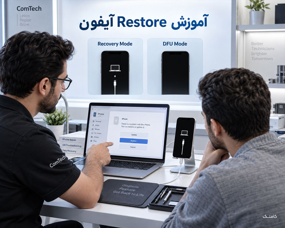آموزش ریستور آیفون