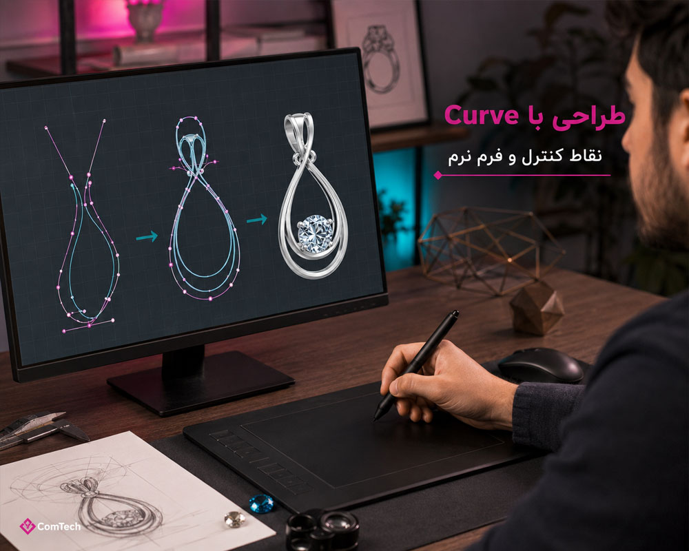 آموزش کرو طراحی جواهر آموزش کرو طراحی جواهر
