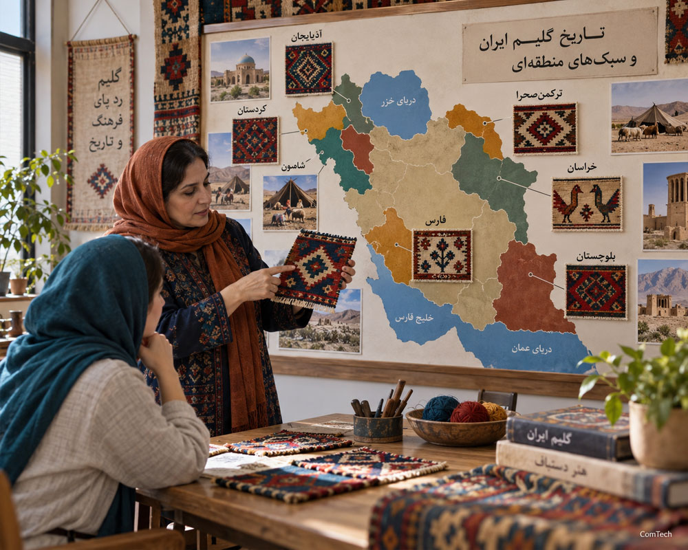 مواد اولیه و نخ مناسب برای گلیم بافی