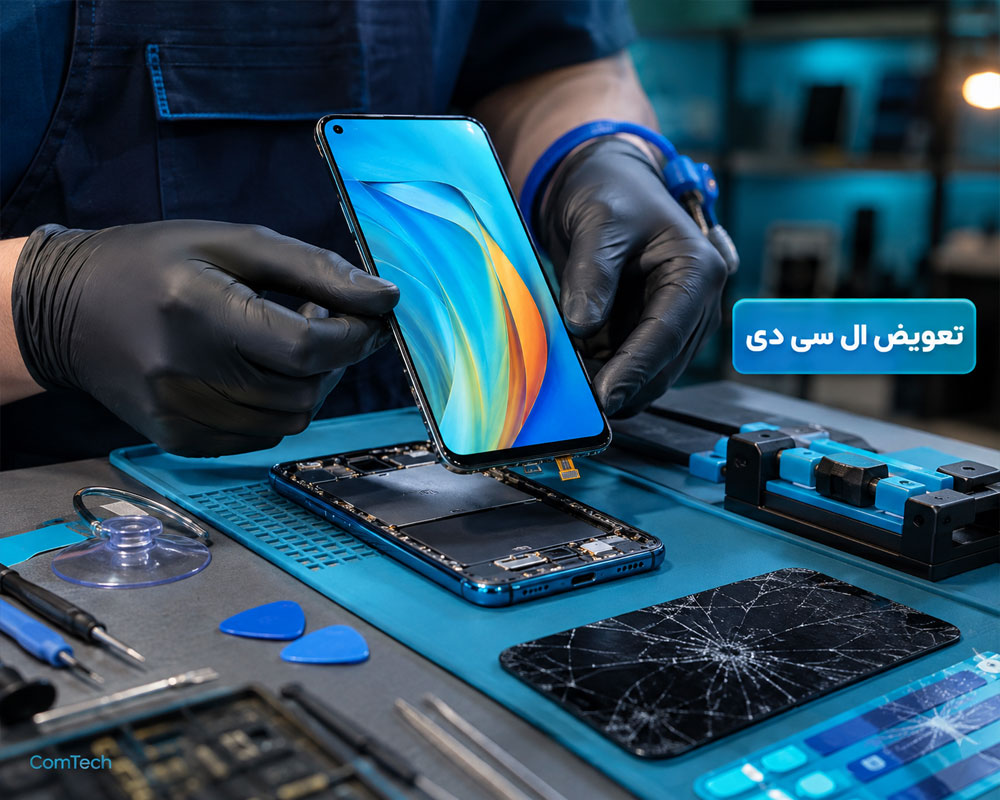 تعویض ال‌سی‌دی موبایل