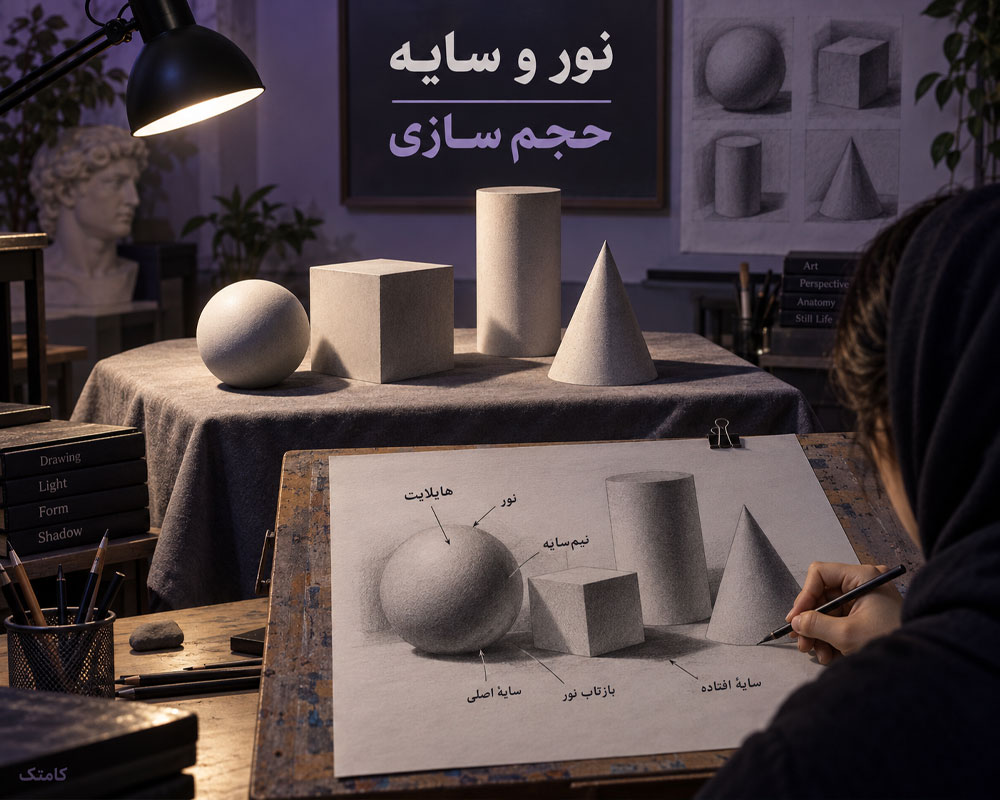 آموزش نور و سایه