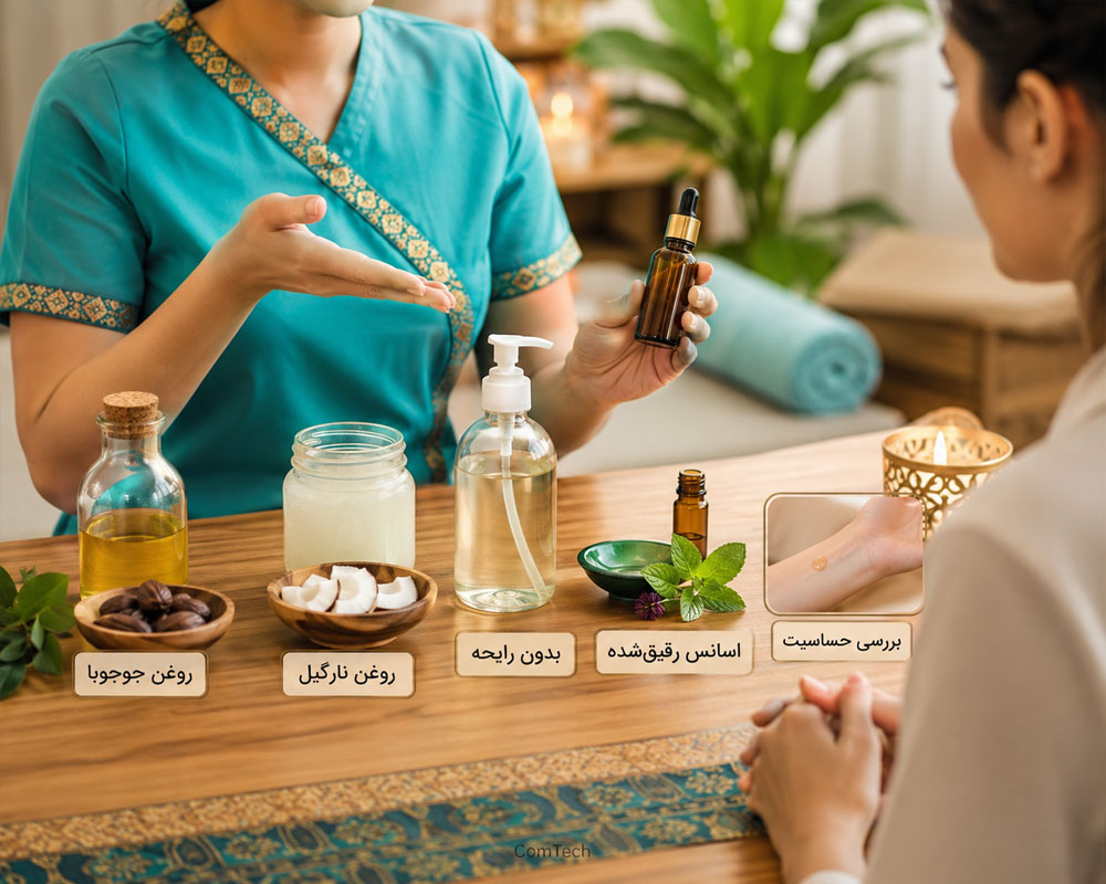 انتخاب روغن مناسب ماساژ