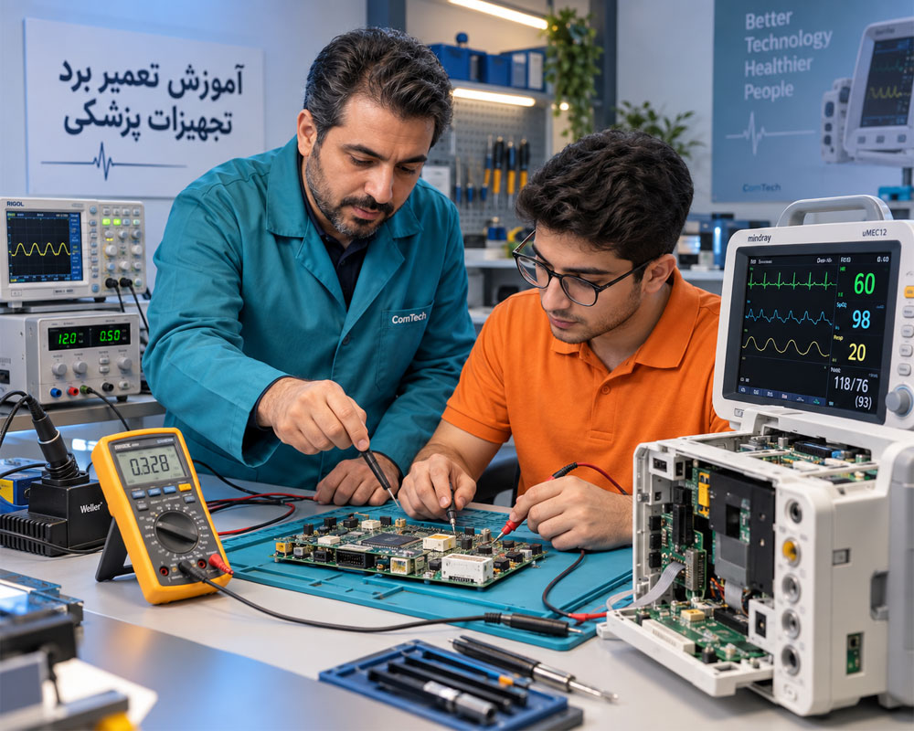 آموزش تعمیر برد تجهیزات پزشکی