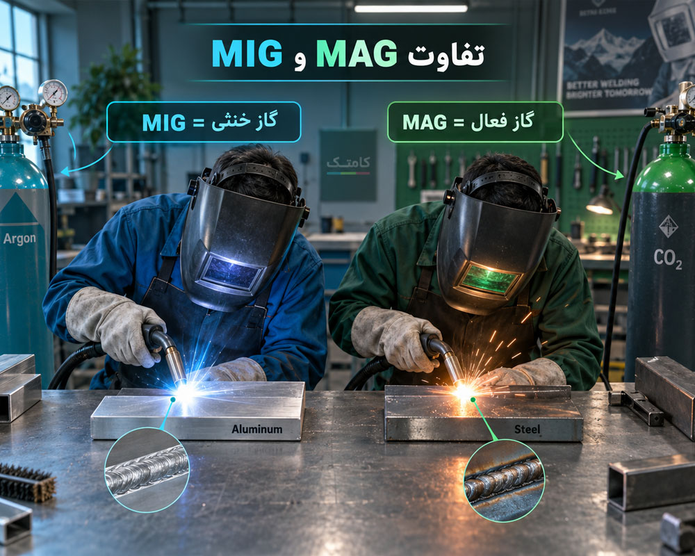 تفاوت جوشکاری MIG و MAG