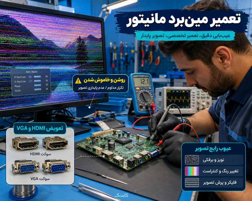 تعمیر مینبرد مانیتور تعمیر مینبرد مانیتور