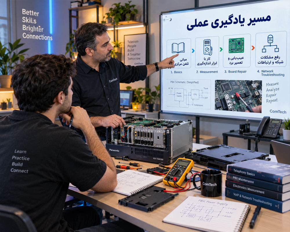 مسیر یادگیری تعمیر سانترال