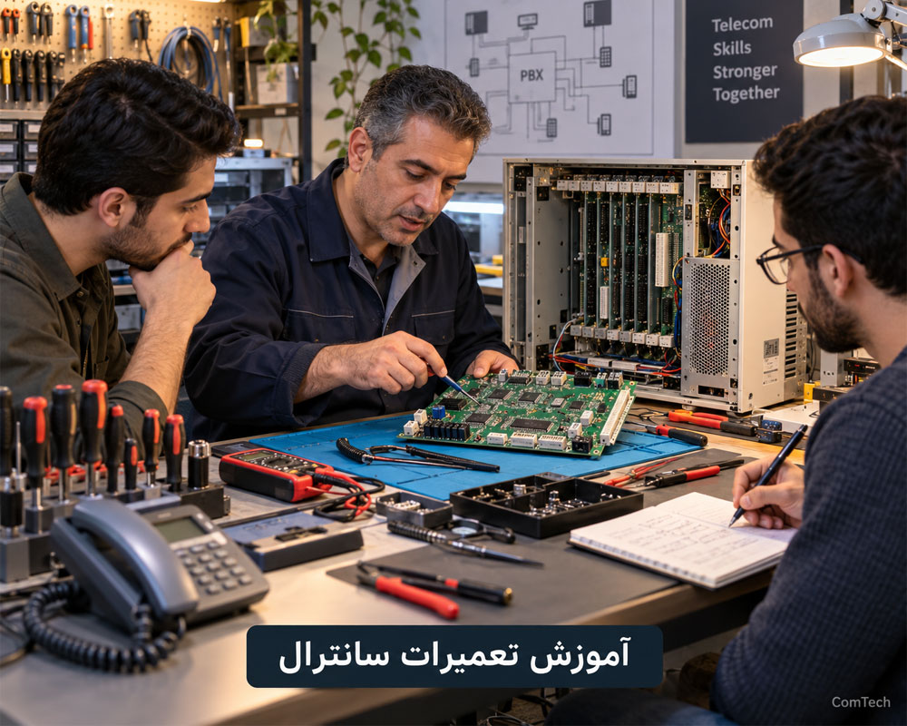 آموزش عملی تعمیر سانترال
