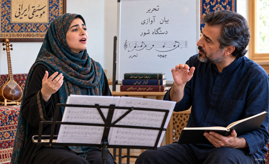 آموزش آواز سنتی ایرانی و تمرین تحریر