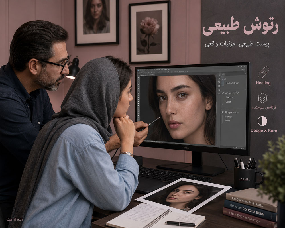 آموزش روتوش حرفهای چهره آموزش روتوش حرفهای چهره