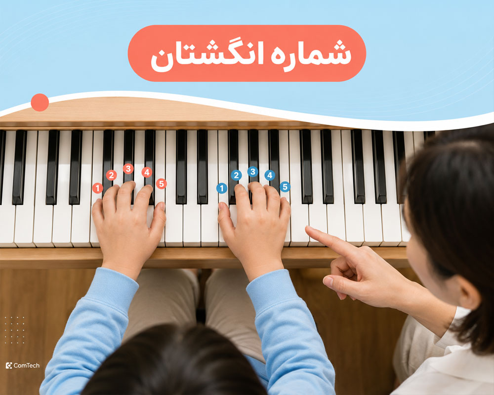 شماره انگشتان در پیانو آموزش شماره انگشتان دست راست و چپ در پیانو