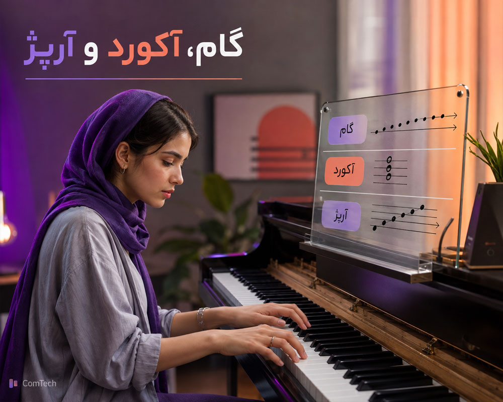 آموزش گام و آکورد آموزش گامهای پیانو، آکورد و آرپژ