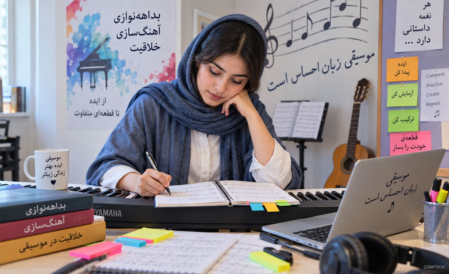 تمرین تکنیک نوازندگی بداهه نوازی و مهارت‌های پیانو