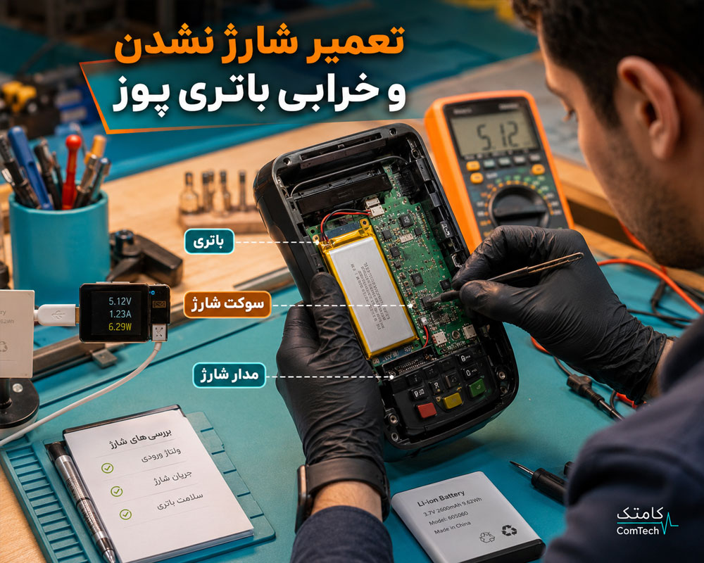 تعمیر باتری و شارژ پوز