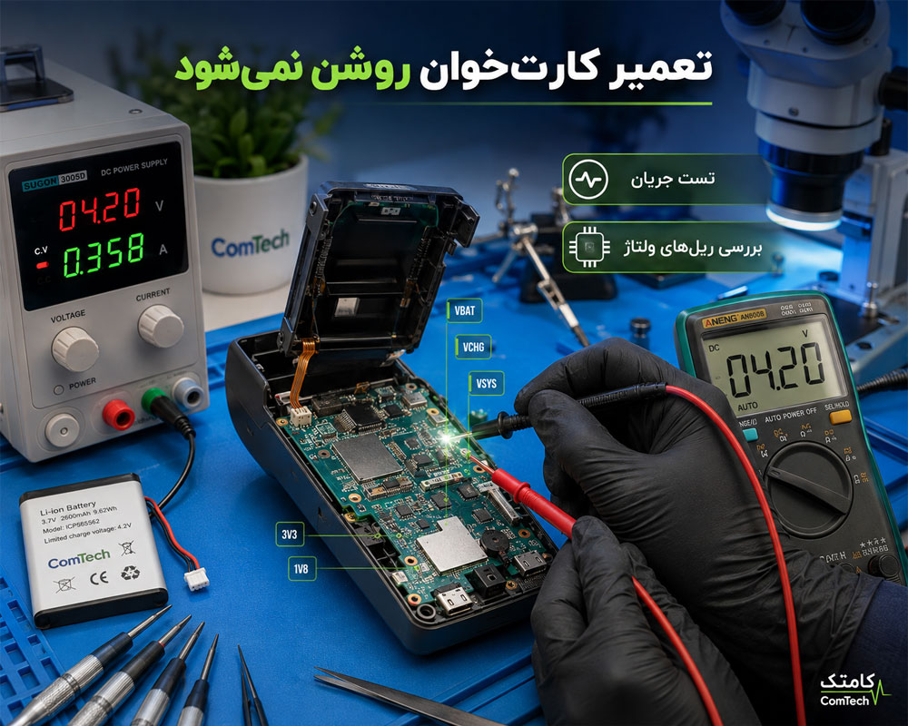 تعمیر پاور کارت‌خوان