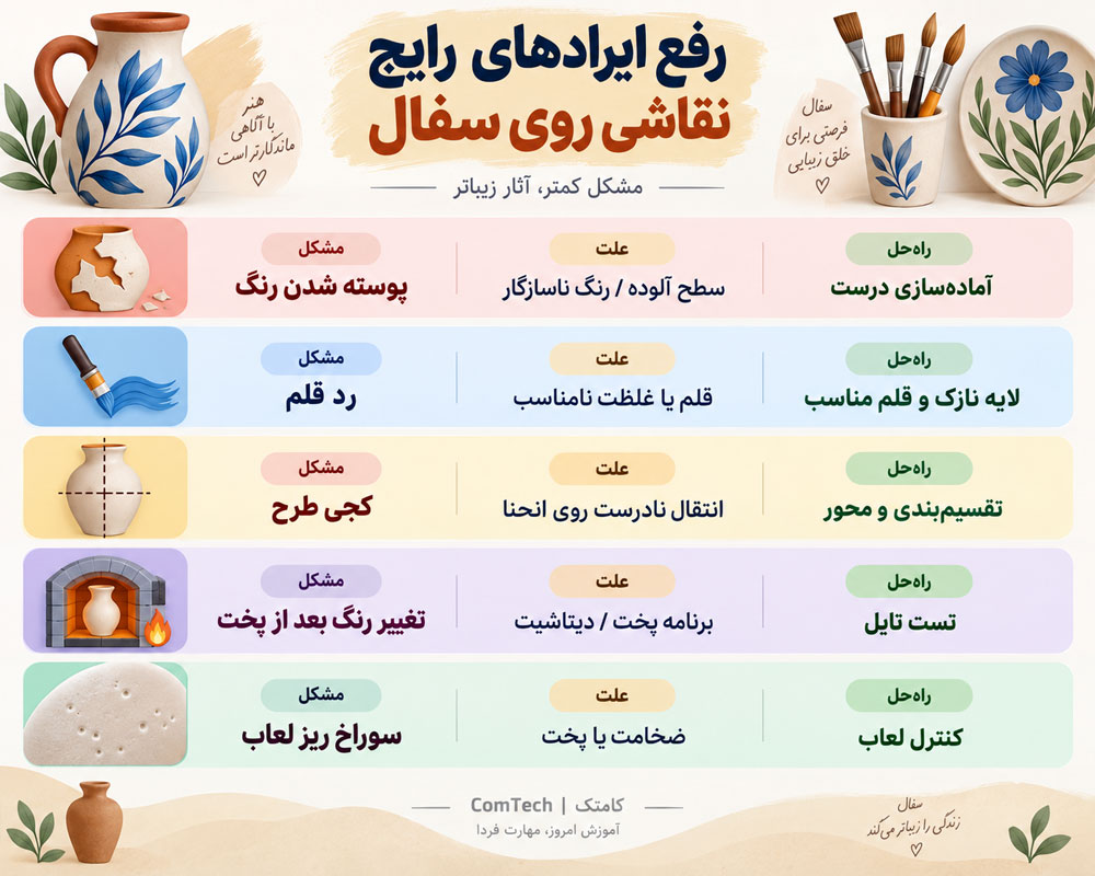 رفع ایراد نقاشی سفال