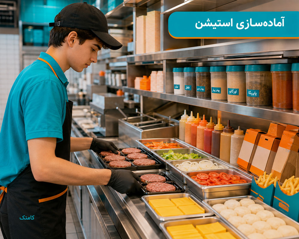 آمادهسازی استیشن فست فود آمادهسازی استیشن فست فود
