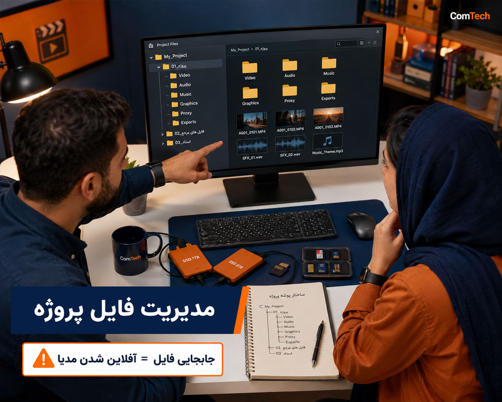 آموزش پوشهبندی و مدیریت فایلهای پروژه تدوین