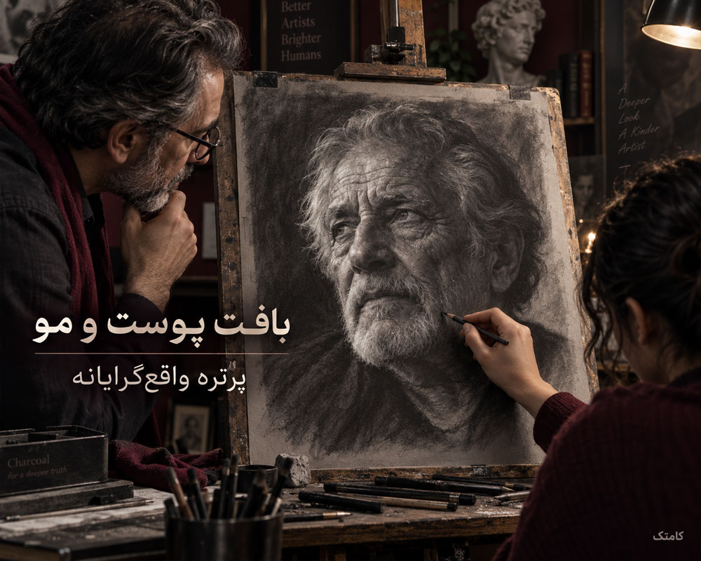 پرتره واقع گرایانه سالمند