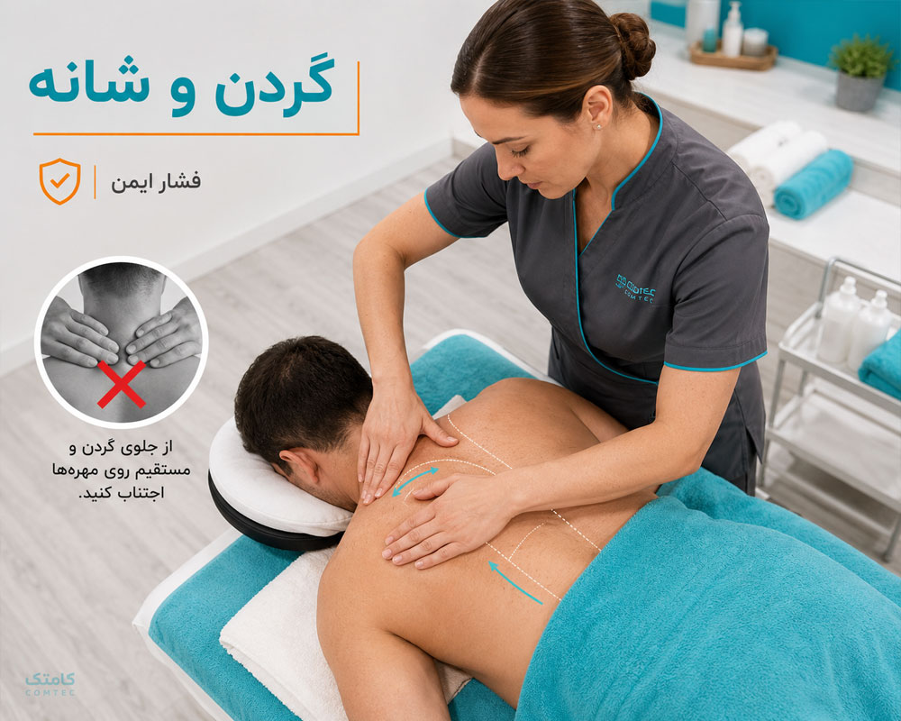 ماساژ ایمن گردن شانه