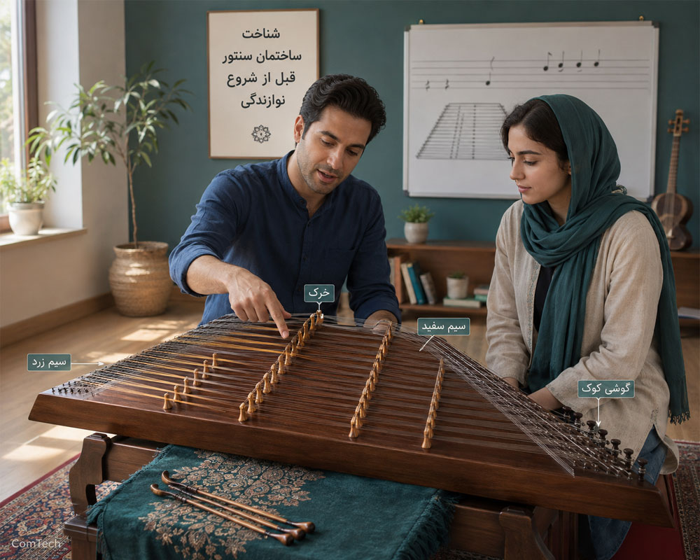 کلاس آموزش عملی سنتور