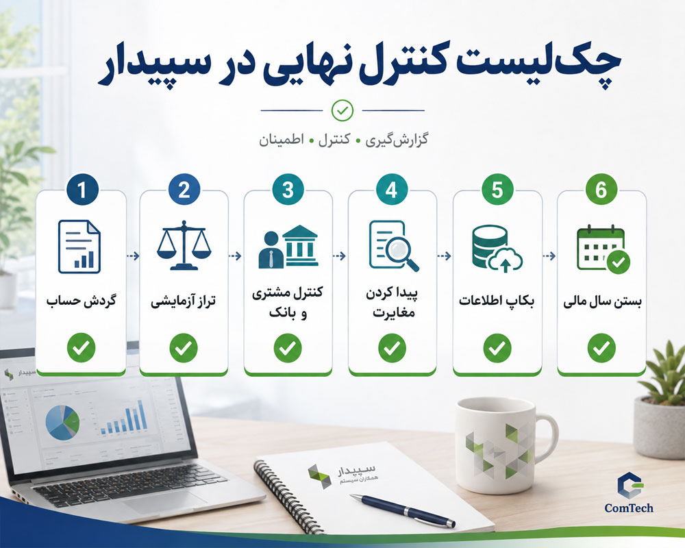 چکلیست کنترل نهایی سپیدار چکلیست کنترل نهایی سپیدار