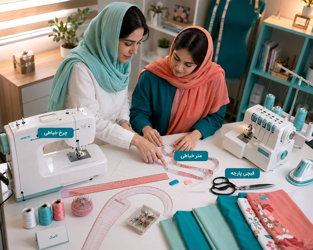 آموزش ابزارهای اصلی خیاطی