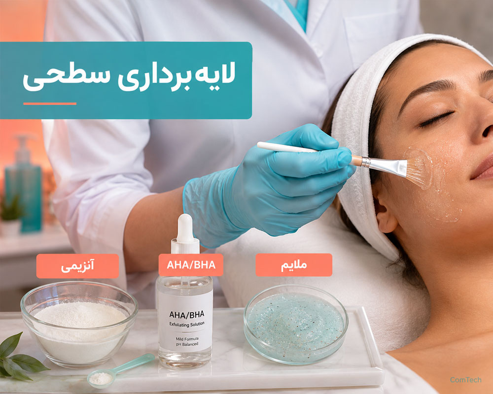 آموزش لایه‌برداری سطحی پوست در فیشال