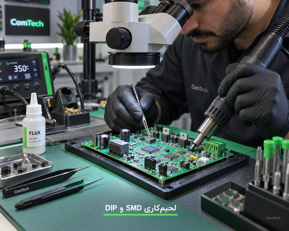 آموزش لحیم کاری قطعات SMD و DIP