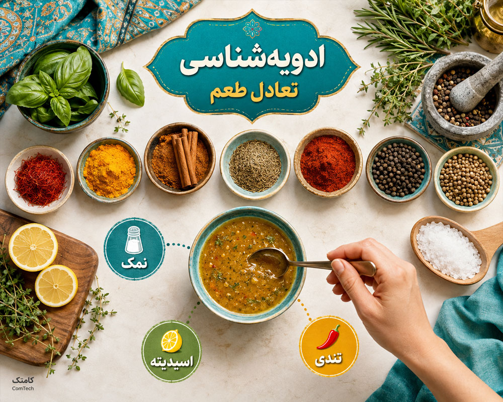 ادویهشناسی و تعادل طعم ادویهشناسی و تعادل طعم