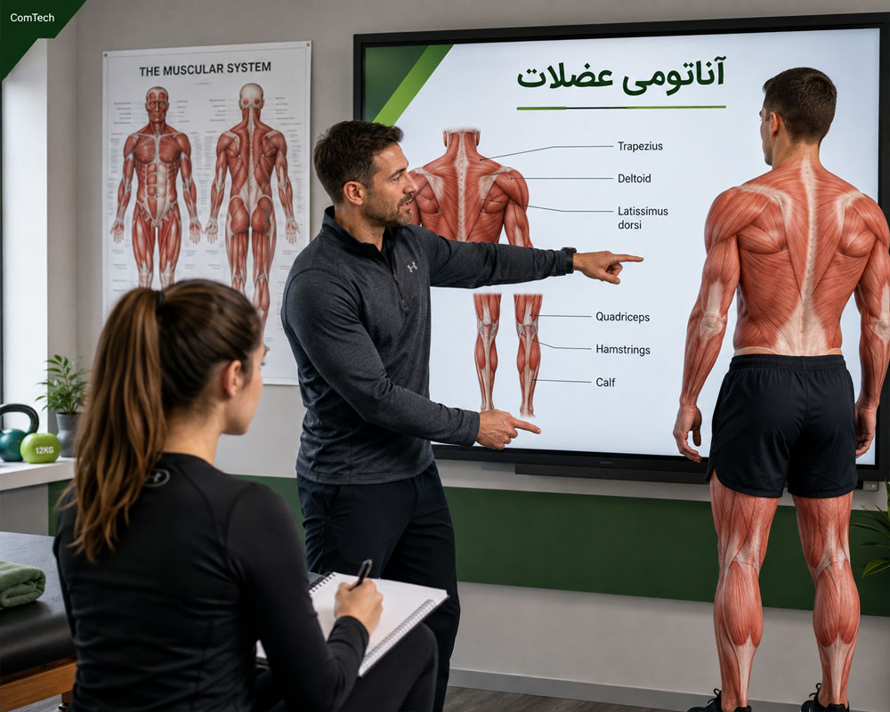 آناتومی عضلات ماساژ ورزشی