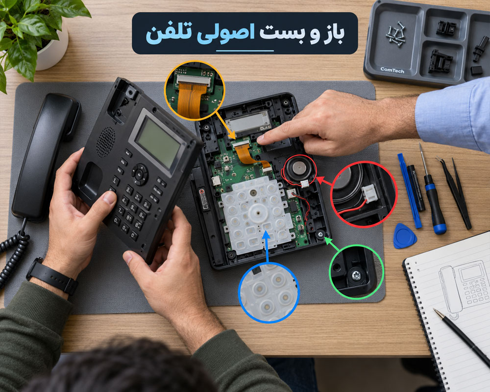 باز کردن اصولی تلفن